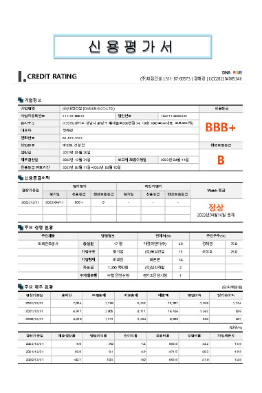 신용평가서